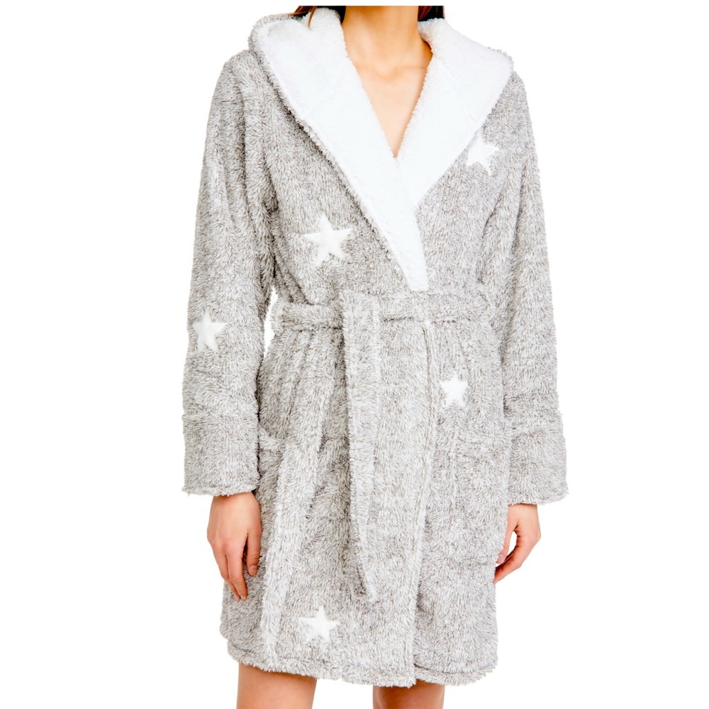 PJ Salvage Star Hooded Robe, New, unused, size: Medium